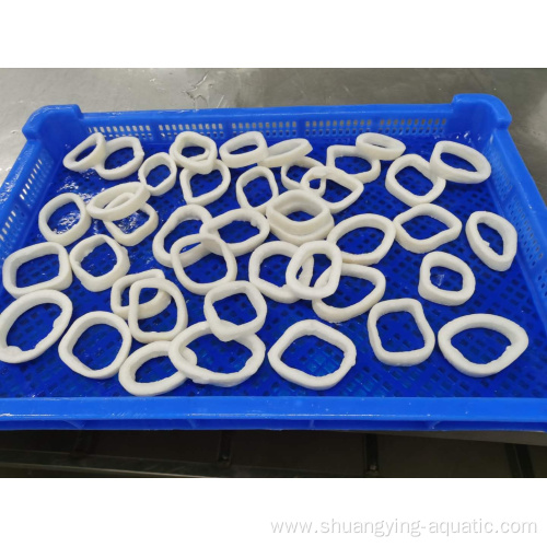 Frozen Todarodes Pacificus Squid Rings In Chemical Treated